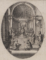KG 10031
<br/>
Christus onder de schriftgeleerden
<br/>
<em>Callot, Jacques (1592 - 1635)</em>